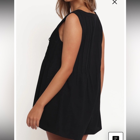 Petal & Pup Sleeveless Cotton Tie Front Romper - Picture 5 of 10